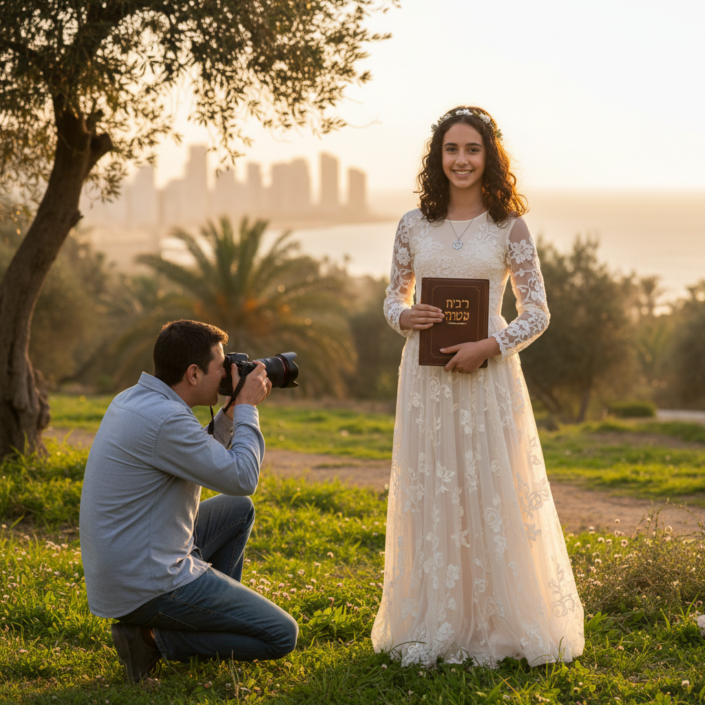 בוק לבת מצווה — צילום מקצועי עם נתי גולד